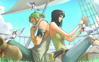 Roronoa Zoro Nico Robin One Piece Wallpaper