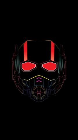 Downaload Ant Man Mask Superhero Minimal Wallpaper For Screen
