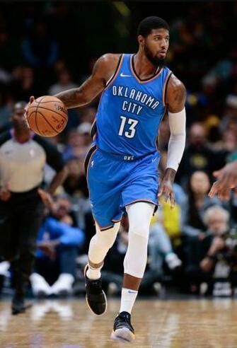 Paul George Okc Thunder Hoopers Gonzaga Basketball Nba