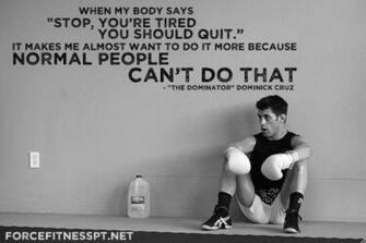 Dominick Cruz Ufc Motivation Normal Determination