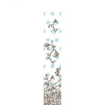 Blue And Brown Damask Wallpaper