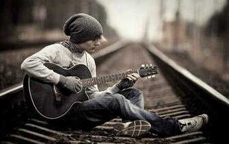 Sad Alone Lonely Boy Railway Image HD Wallpaper Car Pictures