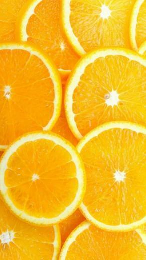 Fruit Orange Slice Overlap Background iPhone Plus Wallpaper