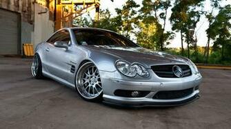 Wallpaper Mercedes Sl55 Amg Tuning Car Auto Road