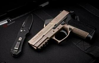 Wallpaper Military Weapon Pistol Knife Sig Sauer Sp2022 Image