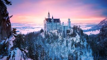 Neuschwanstein Castle Mountains Forest