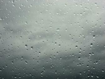 Wallpaper Rain Drops On Glass