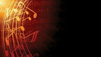 Classical Vector Art Fade Music Notes Warm Colors Wallpaper