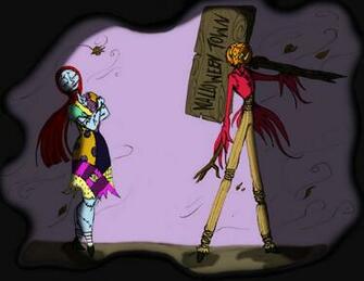 Jack The Pumpkin King And Sally Wallpaper