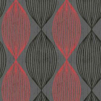Orbit Red Black Grey Contemporary Wallpaper Gowallpaper
