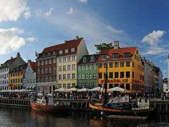 Copenhagen Nyhavh Harbor Wallpaper