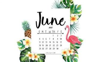 June Printable Calendar Wallpaper Kelly Sugar Crafts