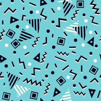 90s Geometric Pattern Design Wallpaper