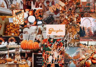 Autumn Collage Wallpaper Ideas For Pc Laptop Hello Pumpkin