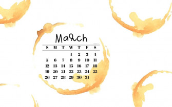 March Desktop Wallpaper Cute Calendar