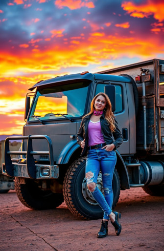 Girls And Trucks Wallpaper