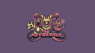 Pokemon Minimalistic Funny Mewtwo Mew Alakazam Wallpaper
