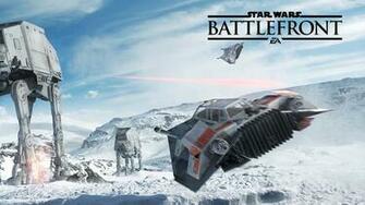 Snowspeeder Flying In Star Wars Battlefront Wallpaper