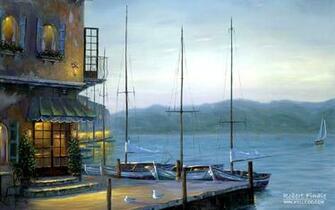 Robert Finale Impressionistic Oil Painting Wallpaper
