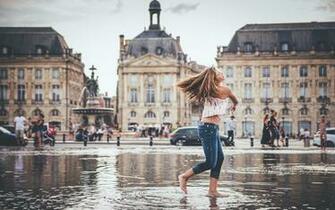 Image France Town Square Bordeaux Place De La Bourse