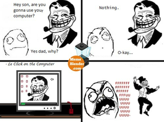 Troll Dad Meme Desktop Background