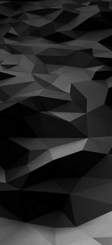 Low Poly Art Dark Bw Pattern iPhone Wallpaper
