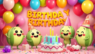 Cocomelon Happy BirtHDay Wallpaper