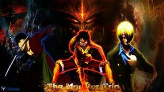 One Piece Straw Hat Luffy Zoro Sanji The Monster By Nmh Illusion On