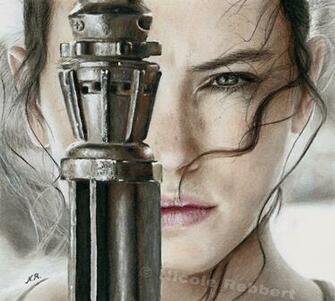 Star Wars Rey Drawing By Quelchii