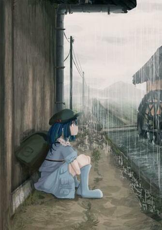 Nitori Kawashiro Touhou Project Trippy Background Anime