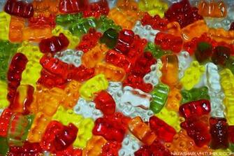 Gummy Bears Wallpaper Swimming In Vodka