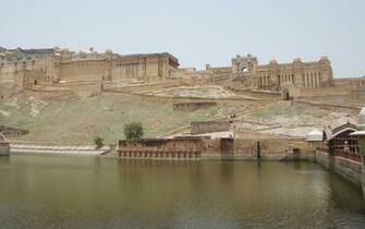 Amber Fort Wallpaper Stock Photos