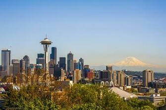 Wallpaper Seattle Washington City Desktop In