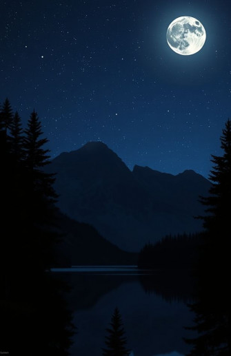 Mountain Night Wallpaper