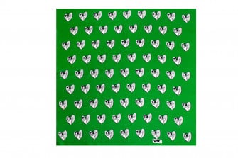 Gaelitrea The Inner Guidance Angel Square Silk Scarf Emerald Green