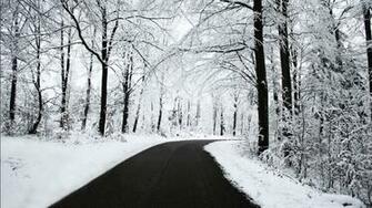 Winter Road Wallpaper HD