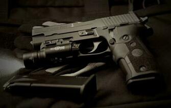 Wallpaper Weapon Lantern Sig Sauer P226 Gun Image For Desktop