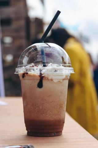 White And Brown Plastic Bottle Photo Drink Image