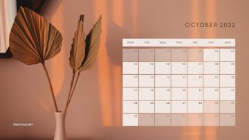 October Calendar Wallpaper HD Desktop Net