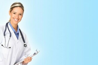 Medical Doctor Woman Powerpoint Background