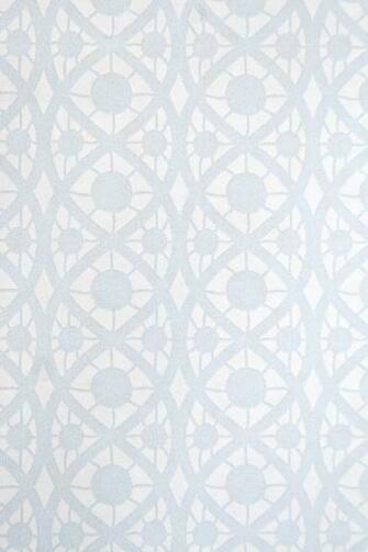 Lace Wallpaper Small Design White With Pale Blue Print