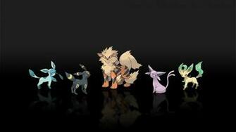 Pokemon Espeon Jolteon Arcanine Leafeon Glaceon Wallpaper
