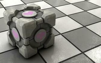 Companion Cube Portal Video Games Wallpaper HD