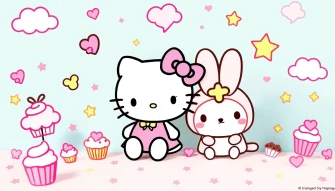 Hello Kitty And Cinnamoroll Wallpaper