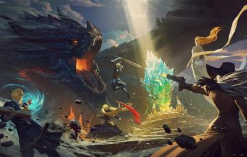 Wallpaper Girl Magic Battle Male Fantasy Image For Desktop