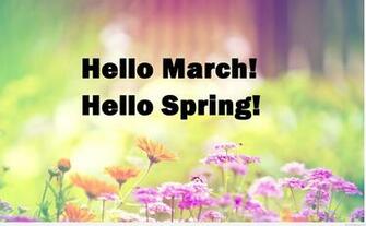 Spring Wallpaper Hello