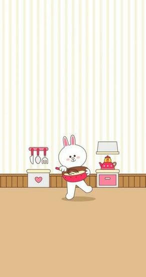Walpaper Line Cony Wallpaper