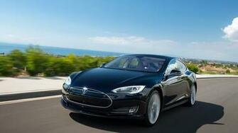 Wallpaper Tesla Model S Road Traffic 4k