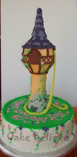 Tangled Cake Rapunzel Rapunzels Tower Princess Disney