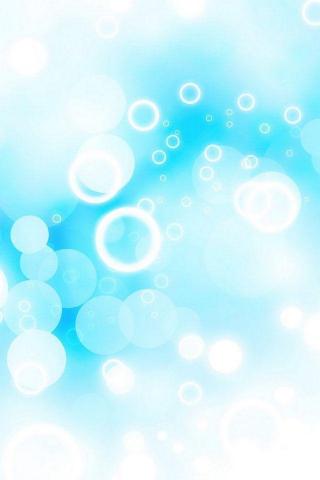 Blue And White Bubbles Colorful Wallpaper